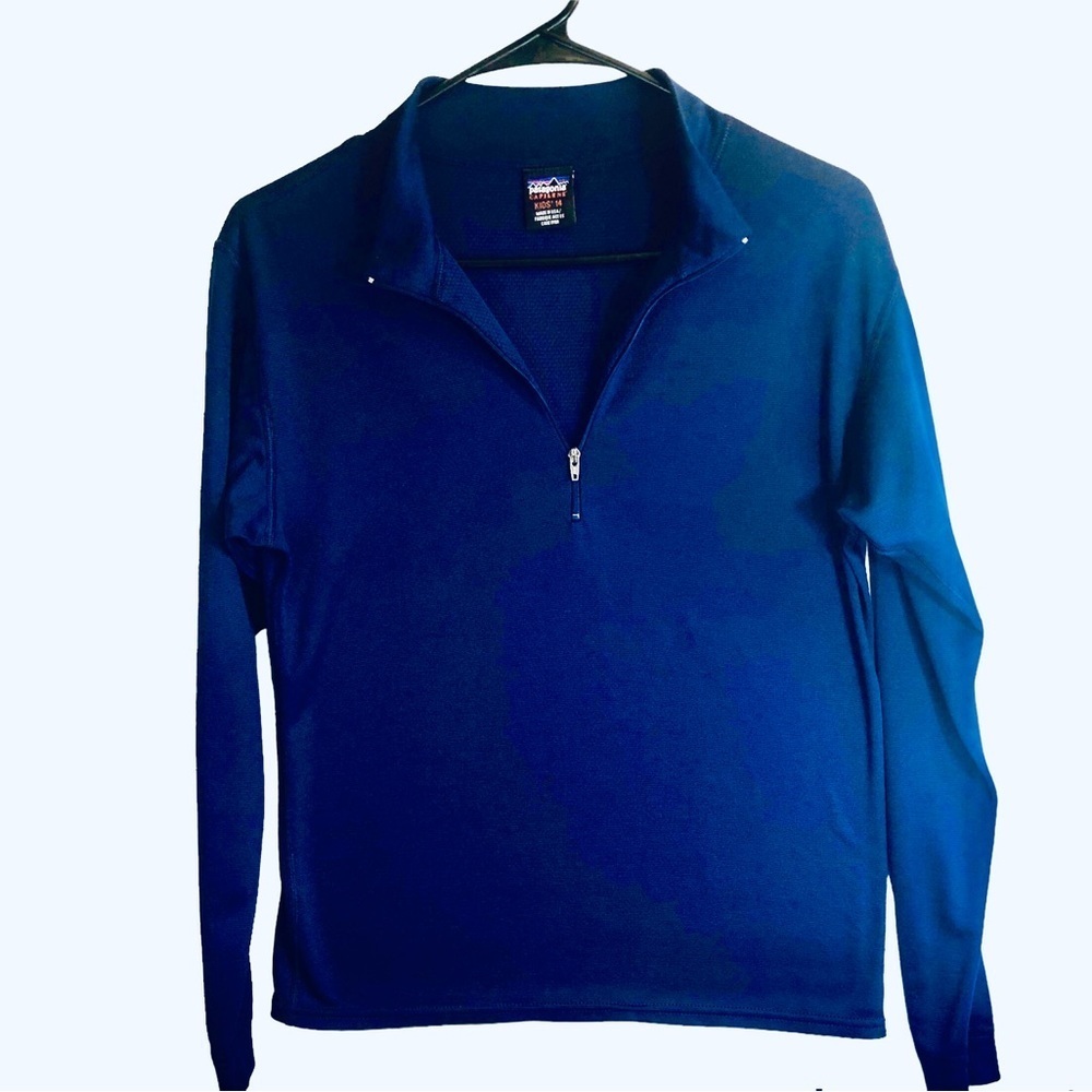 Patagonia Navy Blue Pull-over Kids Size 12 Made in the USA Soft, Medium …